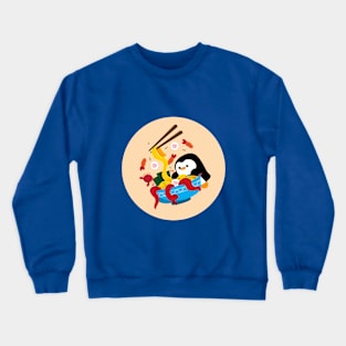 Penguin Ramen (two) Crewneck Sweatshirt